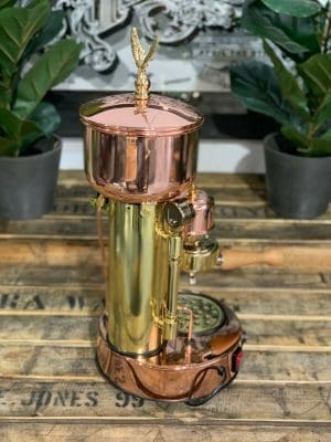 Elektra Micro Casa Semi Automatica - 1 Group - Brand New Gold &amp; Brass