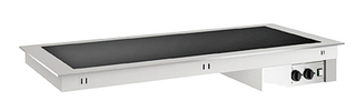 Emainox Drop-In heated ceramic glass hotplate 1780mmLx700mmD - 8046403