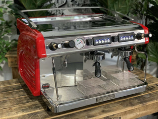 Expobar Ruggero Classic V2 - 2 Group Commercial Espresso Machine - Espresso - Brand New Red Easy Tap High Cup