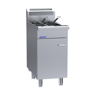 Luus 2 Basket Split V-Pan Fryer FSV-45-LPG - LPG