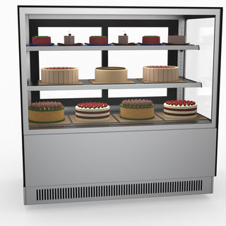 Modern 2 Shelves Cake Or Food Display - Bonvue GAN-1200RF2