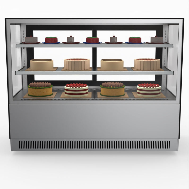 Modern 2 Shelves Cake Or Food Display - Bonvue GAN-1500RF2