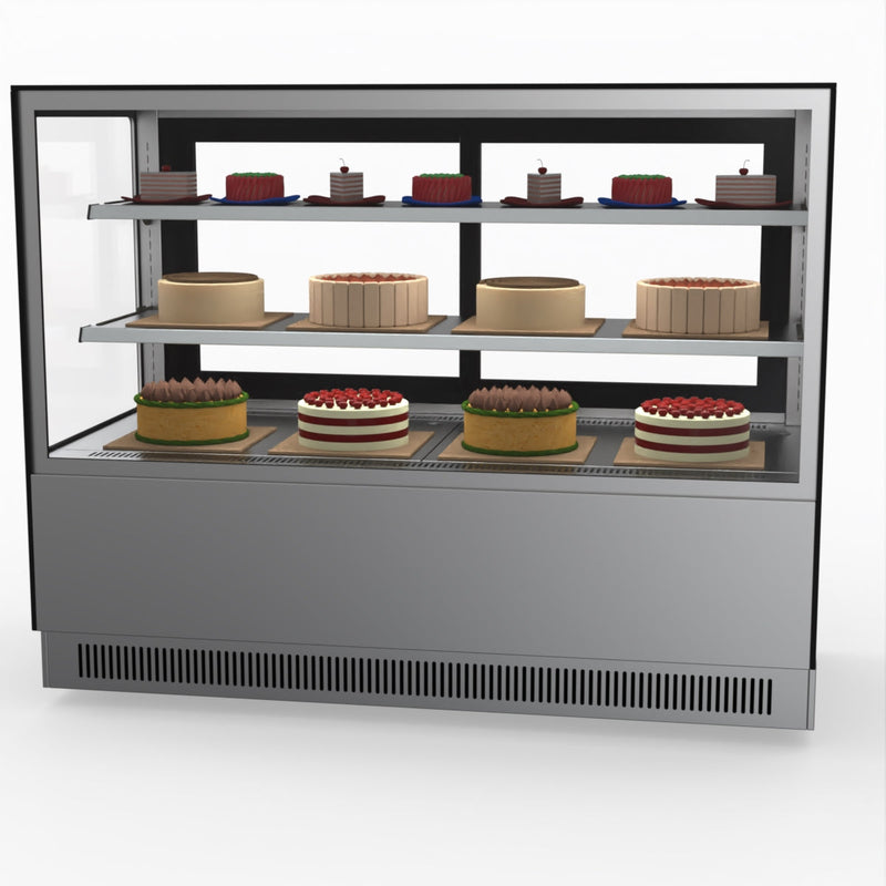 Modern 2 Shelves Cake Or Food Display - Bonvue GAN-1500RF2