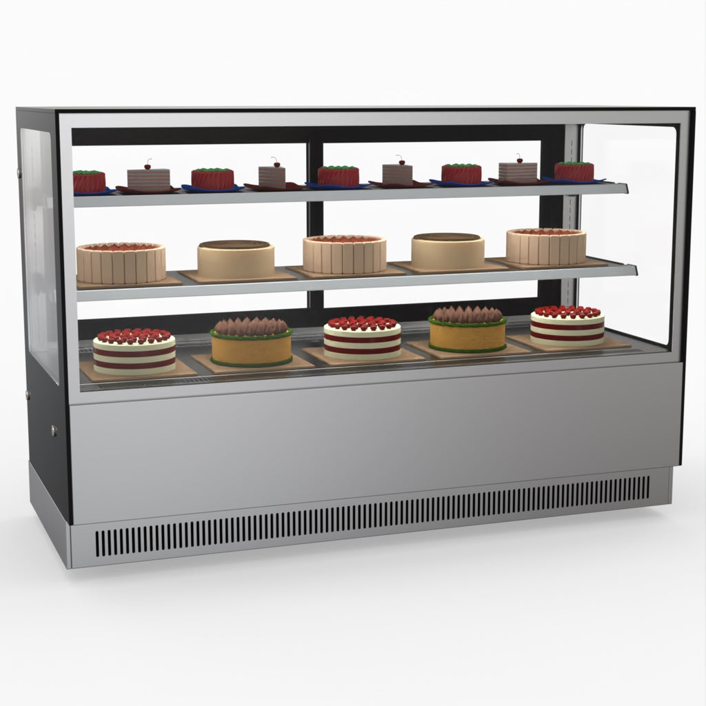 Modern 2 Shelves Cake Or Food Display - Bonvue GAN-1800RF2