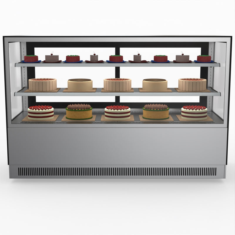 Modern 2 Shelves Cake Or Food Display - Bonvue GAN-1800RF2