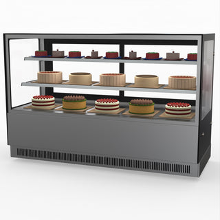 Modern 2 Shelves Cake Or Food Display - Bonvue GAN-1800RF2