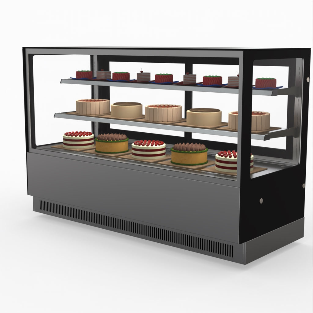 Modern 2 Shelves Cake Or Food Display - Bonvue GAN-1800RF2