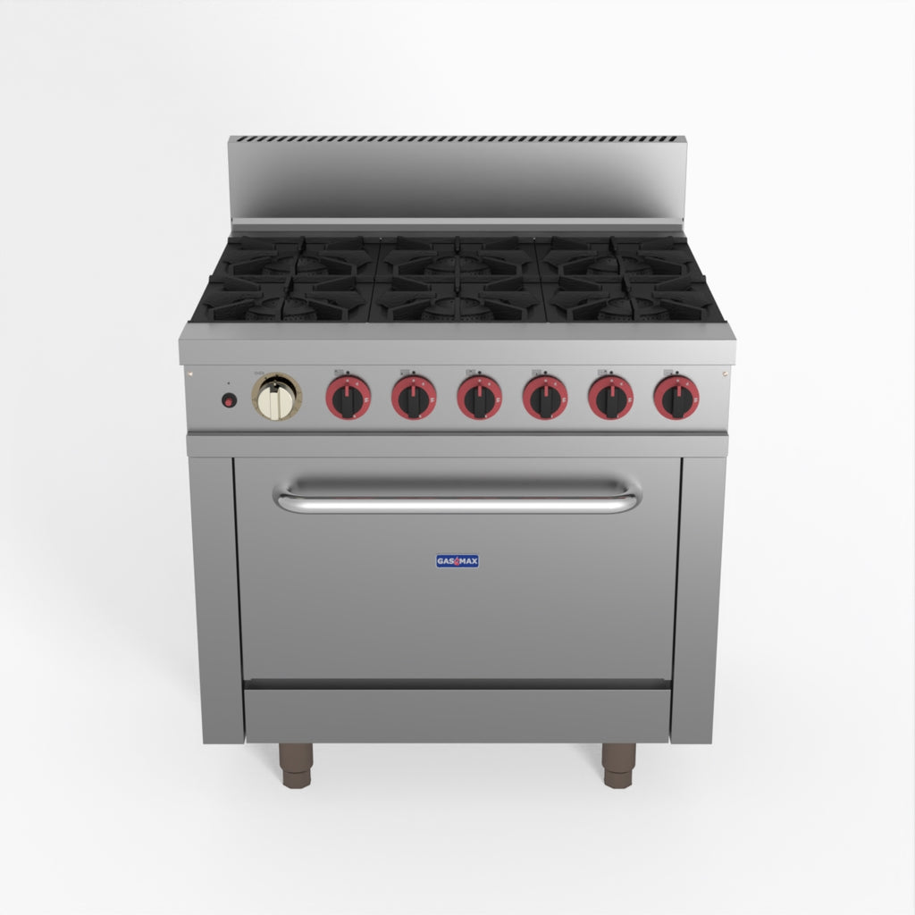 Gasmax 6 Burner With Oven Flame Failure - GasMax GBS6TS