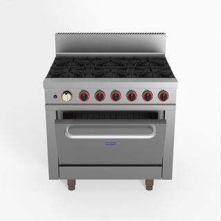 Gasmax 6 Burner With Oven Flame Failure - GasMax GBS6TSLPG