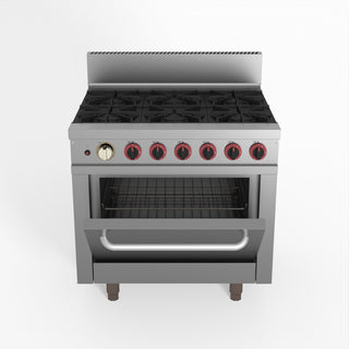 Gasmax 6 Burner With Oven Flame Failure - GasMax GBS6TS