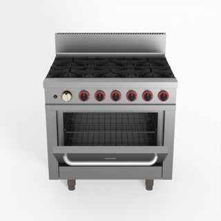 Gasmax 6 Burner With Oven Flame Failure - GasMax GBS6TS