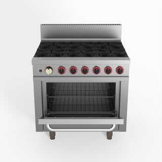 Gasmax 6 Burner With Oven Flame Failure - GasMax GBS6TSLPG