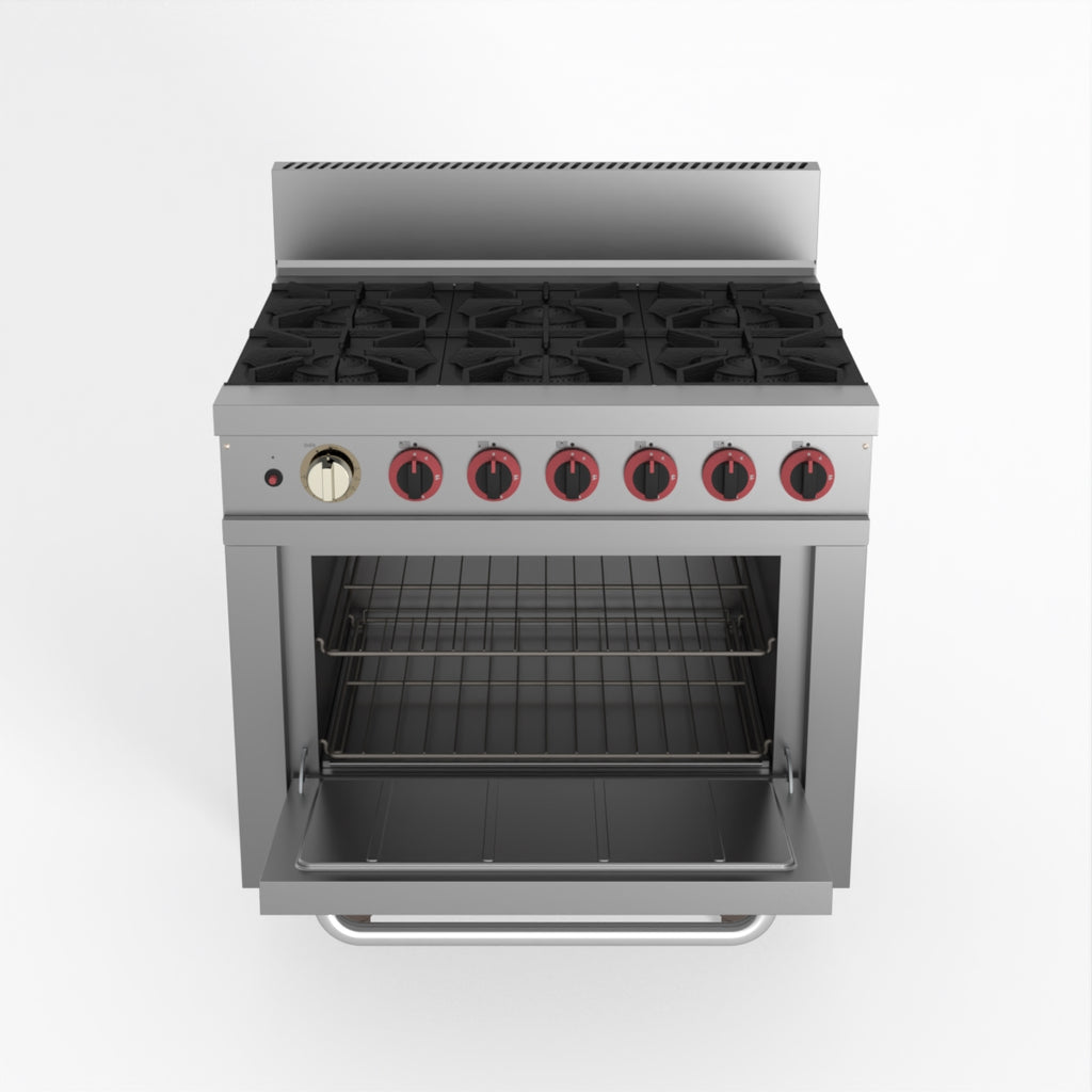 Gasmax 6 Burner With Oven Flame Failure - GasMax GBS6TS