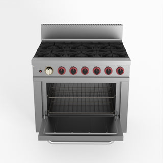 Gasmax 6 Burner With Oven Flame Failure - GasMax GBS6TS