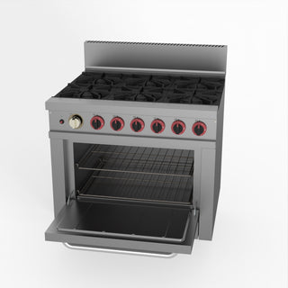 Gasmax 6 Burner With Oven Flame Failure - GasMax GBS6TS