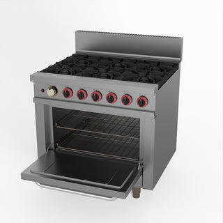 Gasmax 6 Burner With Oven Flame Failure - GasMax GBS6TS