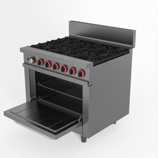 Gasmax 6 Burner With Oven Flame Failure - GasMax GBS6TS