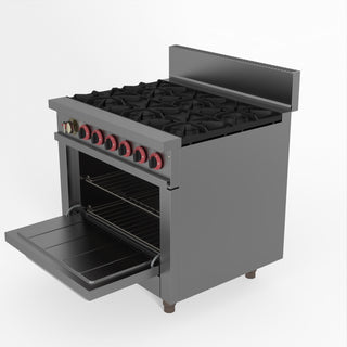 Gasmax 6 Burner With Oven Flame Failure - GasMax GBS6TS