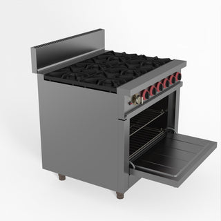 Gasmax 6 Burner With Oven Flame Failure - GasMax GBS6TS