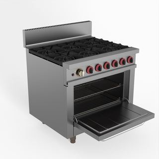 Gasmax 6 Burner With Oven Flame Failure - GasMax GBS6TS