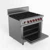 Gasmax 6 Burner With Oven Flame Failure - GasMax GBS6TSLPG