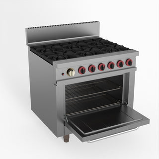 Gasmax 6 Burner With Oven Flame Failure - GasMax GBS6TS