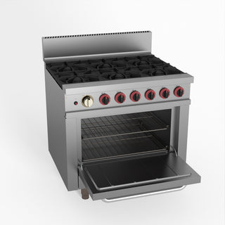 Gasmax 6 Burner With Oven Flame Failure - GasMax GBS6TS