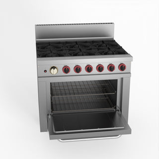 Gasmax 6 Burner With Oven Flame Failure - GasMax GBS6TS