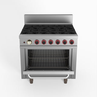 Gasmax 6 Burner With Oven Flame Failure - GasMax GBS6TS