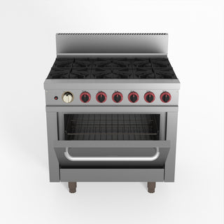 Gasmax 6 Burner With Oven Flame Failure - GasMax GBS6TS