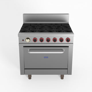 Gasmax 6 Burner With Oven Flame Failure - GasMax GBS6TS