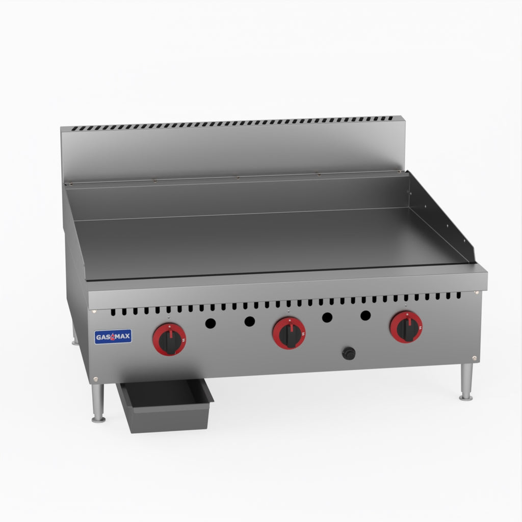 GasMAX Three Burner Lpg Griddle Top - GG-36LPG