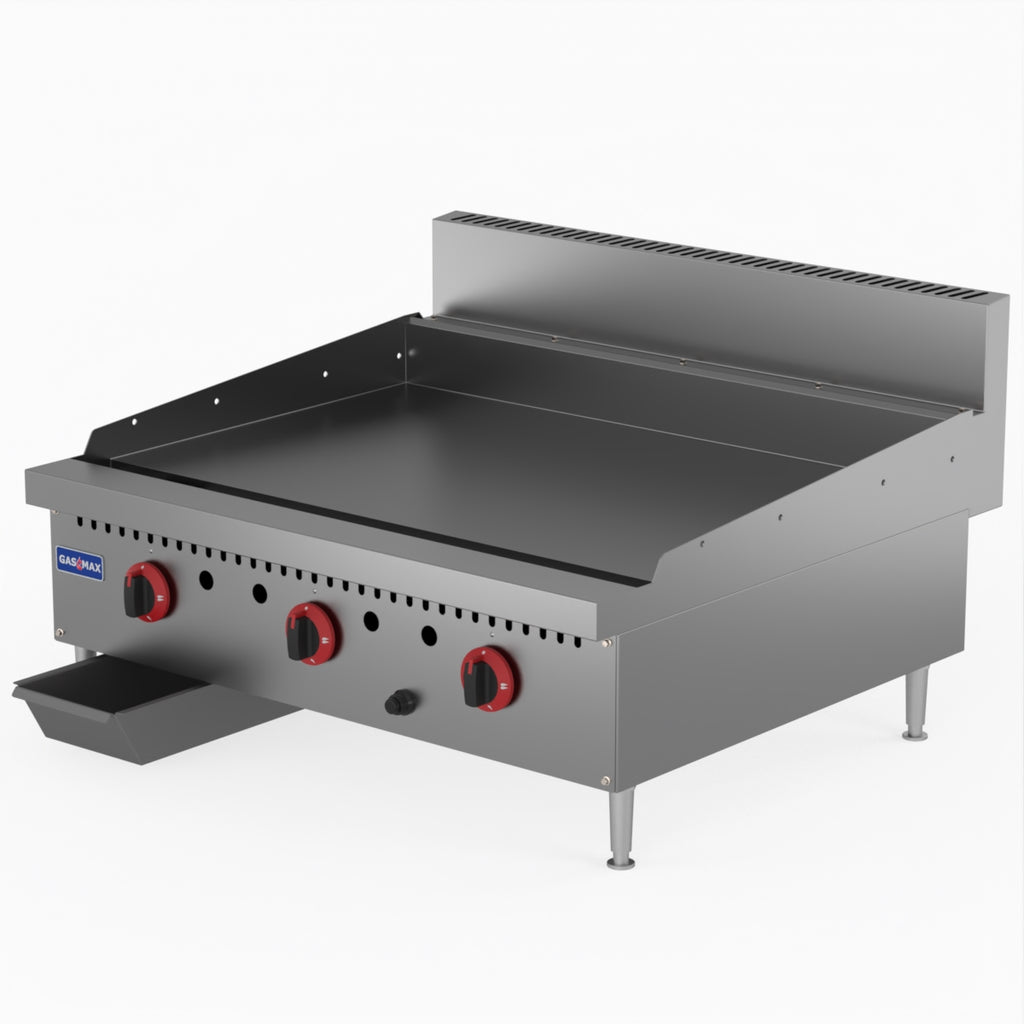 GasMAX Three Burner Lpg Griddle Top - GG-36LPG