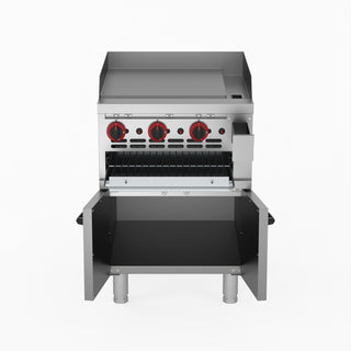 Gas Griddle And Gas Toaster With Cabinet - GasMax GGS-24