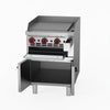 GasMAX Gas Griddle And Toaster With Cabinet GGS-24LPG