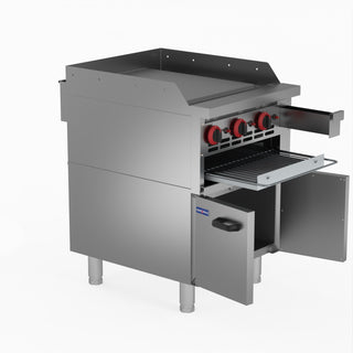 Gas Griddle And Gas Toaster With Cabinet - GasMax GGS-24