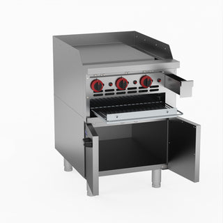 Gas Griddle And Gas Toaster With Cabinet - GasMax GGS-24