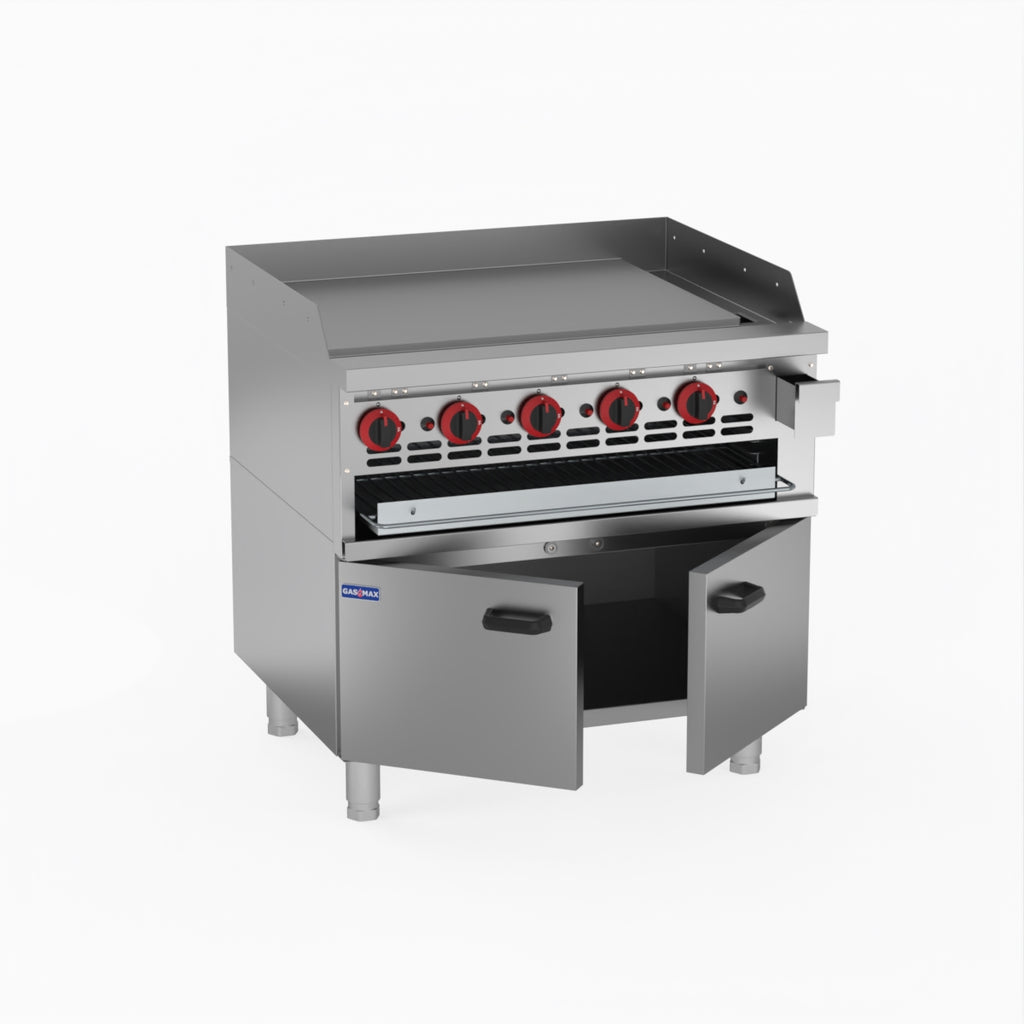 GasMAX Gas Griddle And Toaster With Cabinet GGS-36LPG