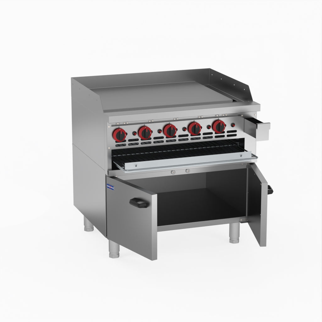 GasMAX Gas Griddle And Toaster With Cabinet GGS-36