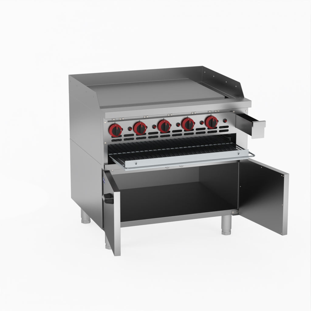 GasMAX Gas Griddle And Toaster With Cabinet GGS-36