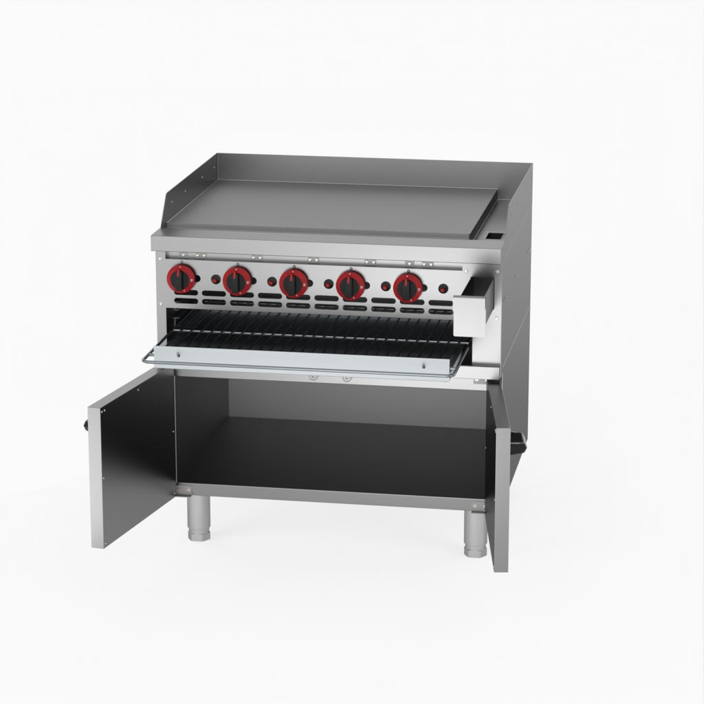 GasMAX Gas Griddle And Toaster With Cabinet GGS-36