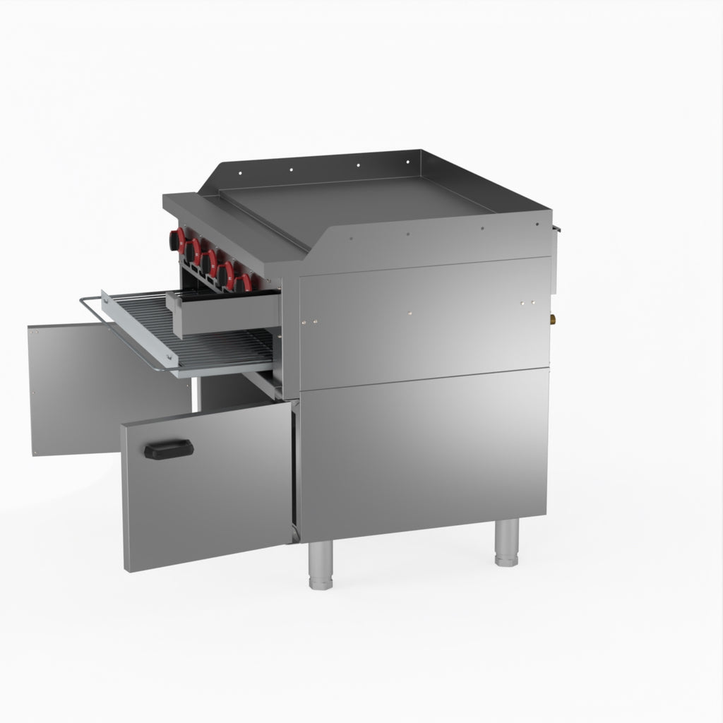 GasMAX Gas Griddle And Toaster With Cabinet GGS-36LPG