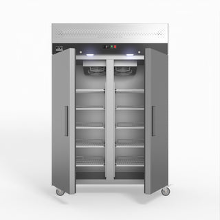 AG 1200 Litre Upright Double Door Stainless Steel Door Freezer GNX1200BT- AG Equipment AG-GNX1200BT