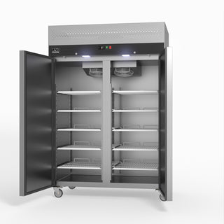 AG 1200 Litre Upright Double Door Stainless Steel Door Freezer GNX1200BT- AG Equipment AG-GNX1200BT