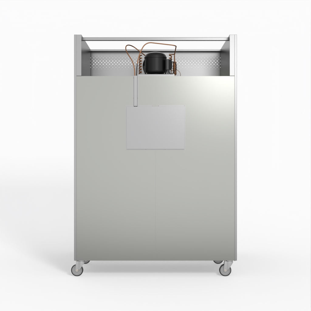 AG 1200 Litre Upright Double Door Stainless Steel Door Freezer GNX1200BT- AG Equipment AG-GNX1200BT