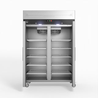 AG 1200 Litre Upright Double Door Stainless Steel Door Freezer GNX1200BT- AG Equipment AG-GNX1200BT