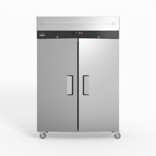 AG 1200 Litre Upright Double Door Stainless Steel Door Freezer GNX1200BT- AG Equipment AG-GNX1200BT