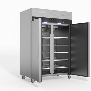 AG 1200 Litre Upright Double Door Stainless Steel Door Fridge GNX1200TN- AG Equipment AG-GNX1200TN