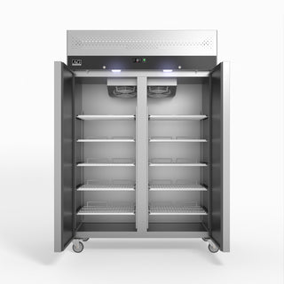 AG 1200 Litre Upright Double Door Stainless Steel Door Fridge GNX1200TN- AG Equipment AG-GNX1200TN