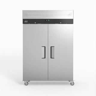 AG GNX1000TN1000 Litre Upright Double Stainless Steel Door Fridge GNX1000TN